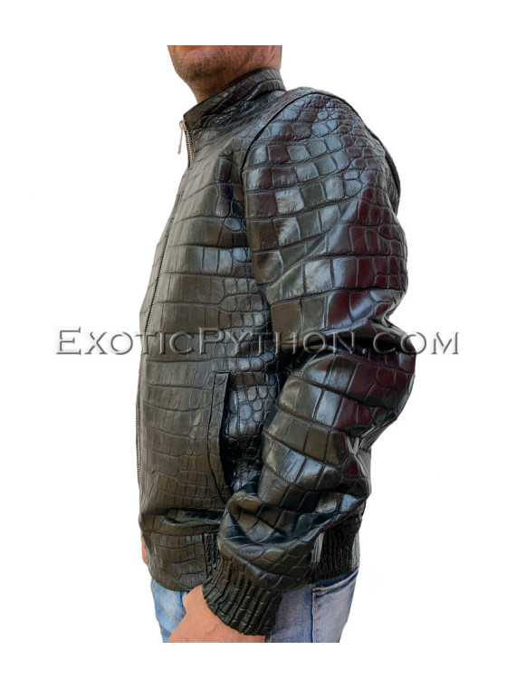 Crocodile leather jacket for mens JT-39