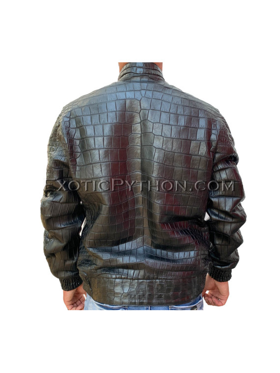 Crocodile leather jacket for mens JT-39