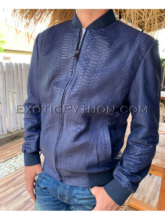 Men's python leather jacket JT-42