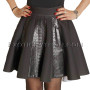 Snakeskin skirt black color  JT-55