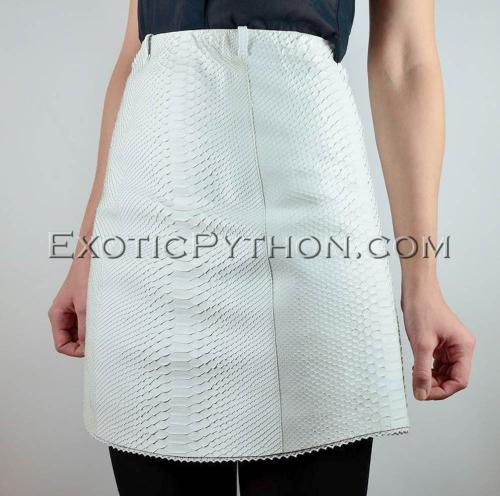 Snakeskin skirt  white color JT-56