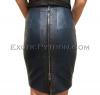 Snakeskin skirt  black color JT-57