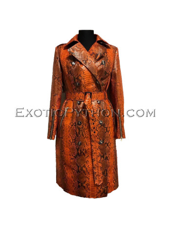 Snakeskin coat orange motive  JT-62