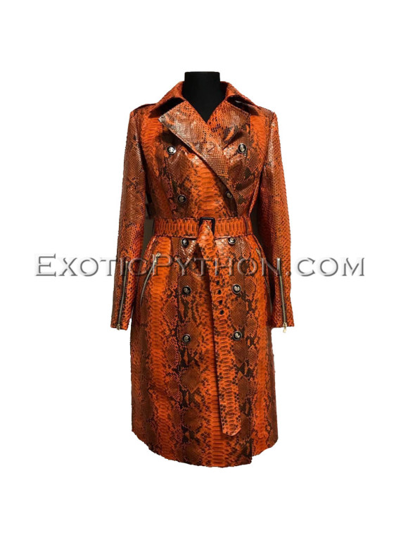 Snakeskin coat orange motive  JT-62