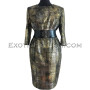 Snakeskin coat balck & gold color JT-63