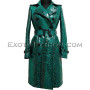 Snakeskin coat green color JT-64