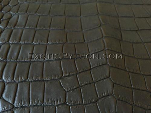 Matte Black сrocodile leather SK-20