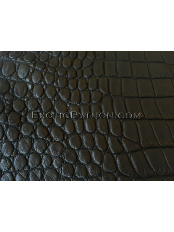 Matte Black сrocodile leather SK-20