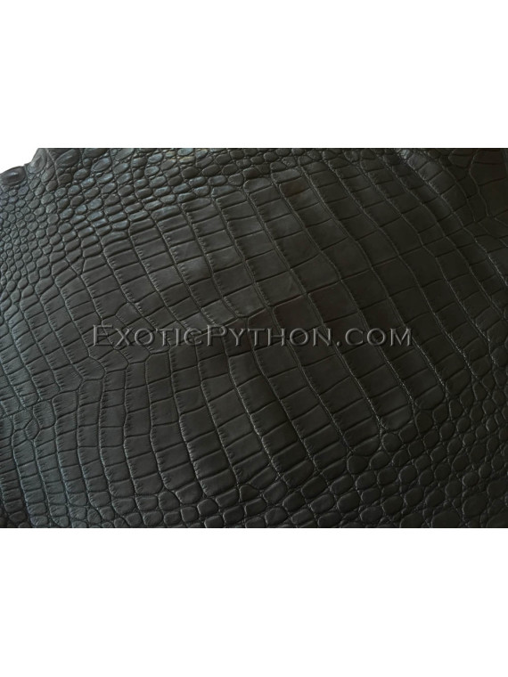 Matte Black сrocodile leather SK-20