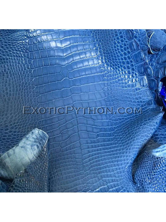 Crocodile skin color gloss Blue SK-37