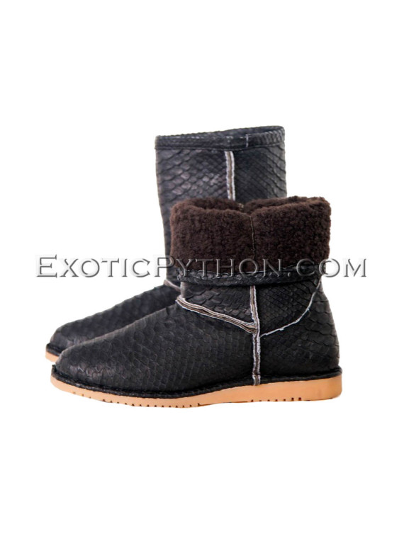 Snakeskin uggs black color SH-135