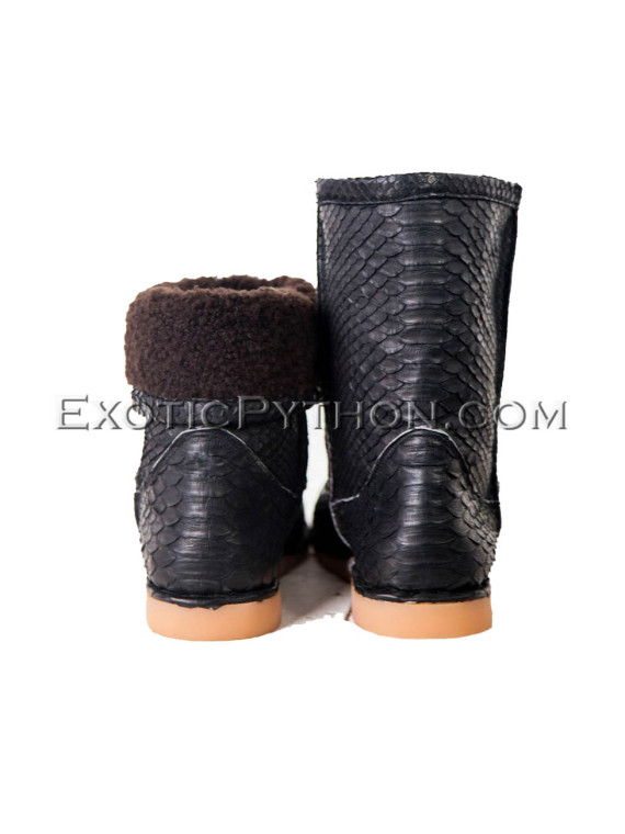 Snakeskin uggs black color SH-135