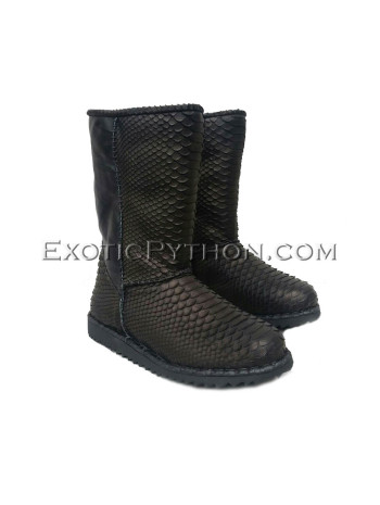 Snakeskin uggs black color SH-139