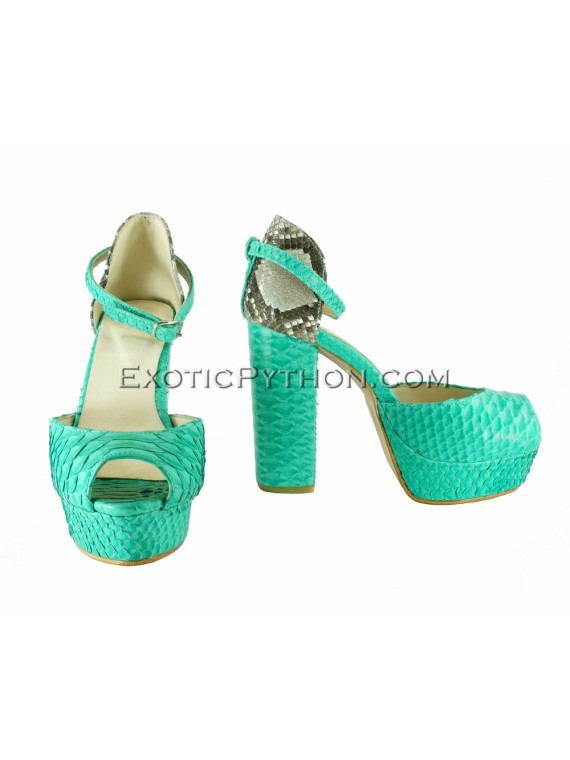 Python leather shoes SH-116