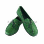 Green snakeskin moccasins SH-119