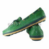 Green snakeskin moccasins SH-119