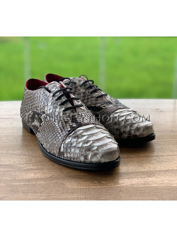 Natural python leather shoes for men's SH-126