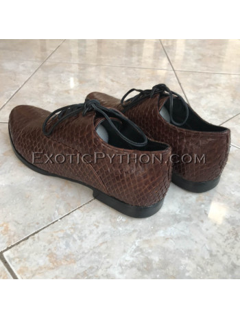 Python leather shoes for men's brown color SH-127