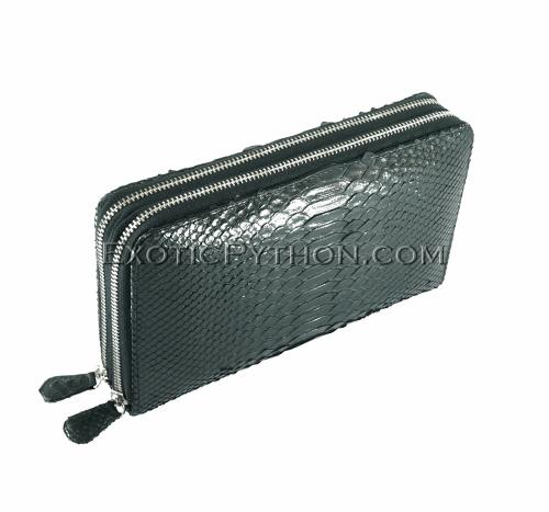 Python leather wallet black color WA-89