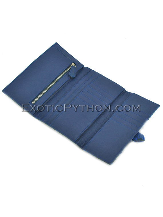 Python leather wallet blue motive WA-91