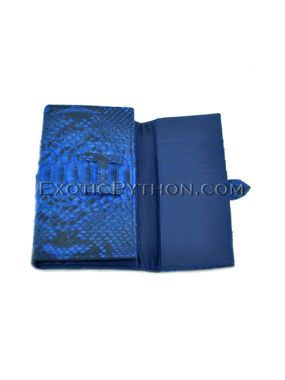 Python leather wallet blue motive WA-91