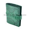 Python leather wallet gloss green motif WA-92