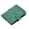 Python leather wallet gloss green motif WA-92