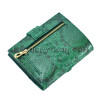 Python leather wallet gloss green motif WA-92