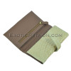 Python leather wallet color beige WA-94