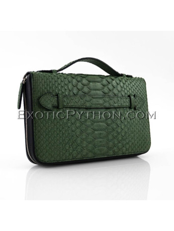 Snakeskin wallet green color WA-98