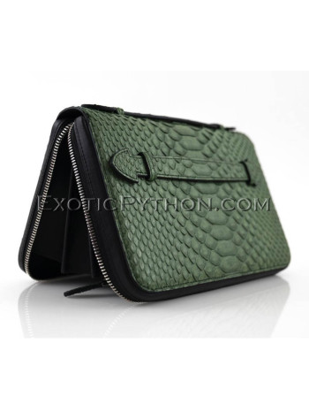 Snakeskin wallet green color WA-98