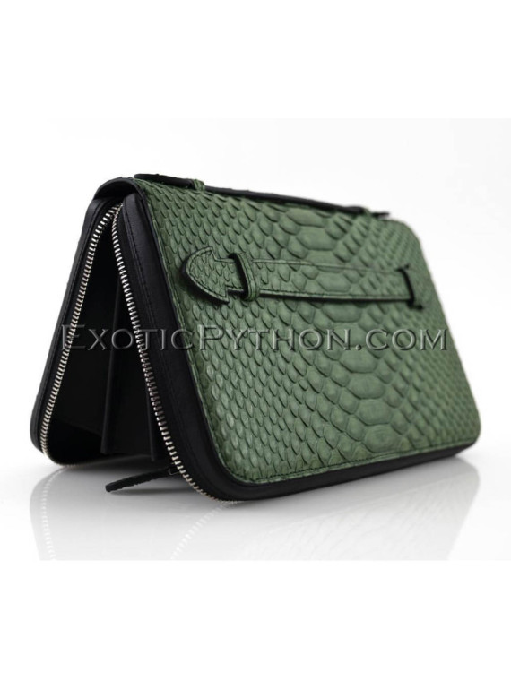 Snakeskin wallet green color WA-98