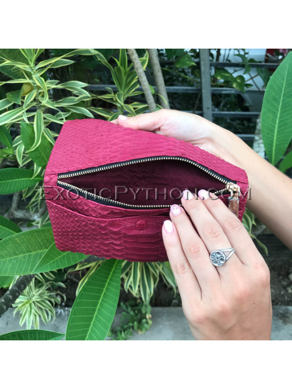 Red python leather wallet WA-99