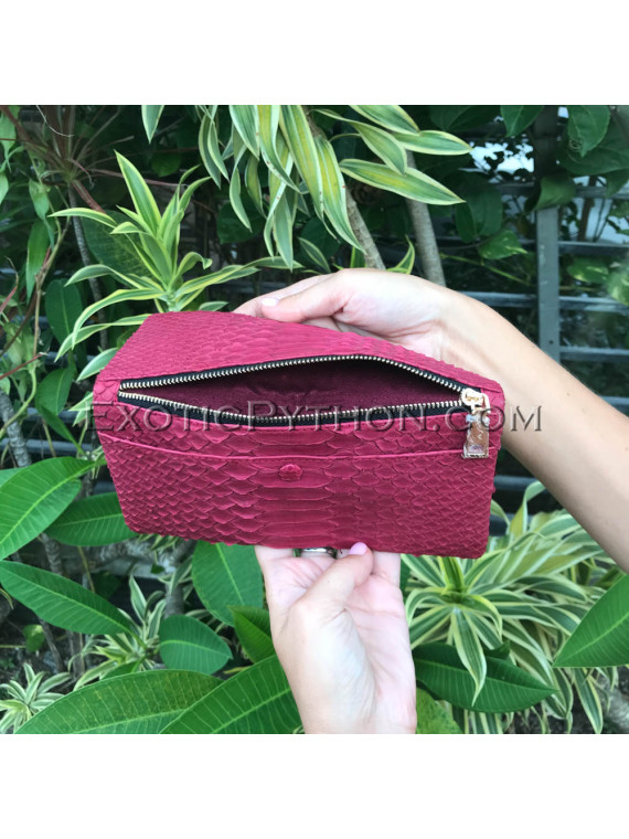 Red python leather wallet WA-99