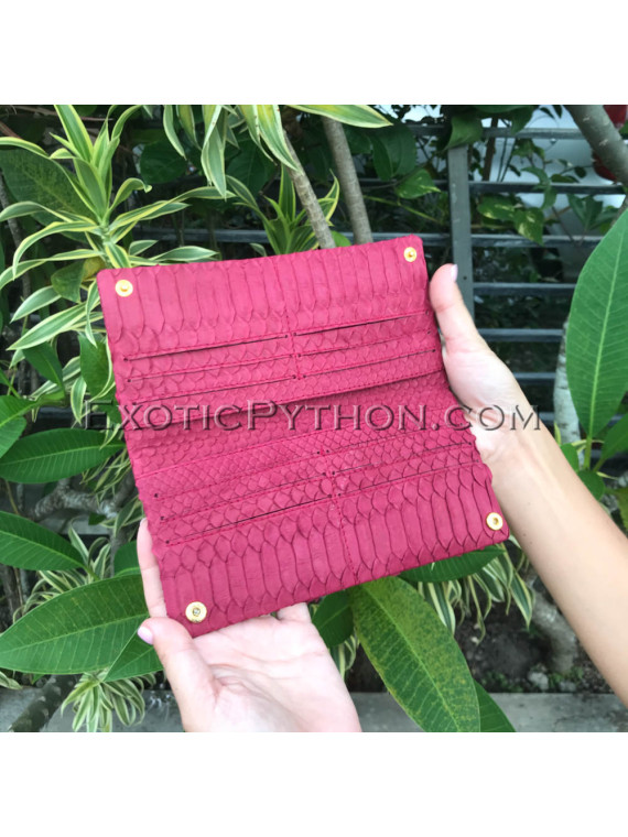 Red python leather wallet WA-99