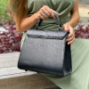 Python leather handbag combined with lambskin BG-377