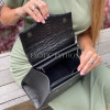 Python leather handbag combined with lambskin BG-377