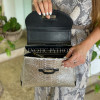 Crocodile and python leather designer handbag - BG-370