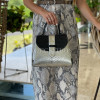 Crocodile and python leather designer handbag - BG-370