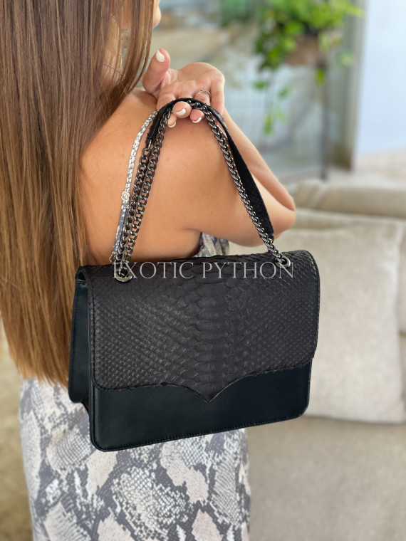 Classic python leather bag - BG-375