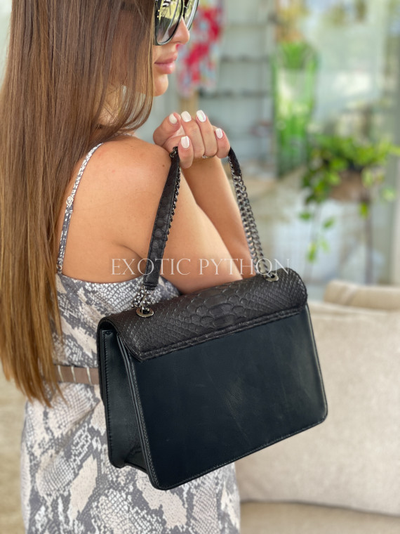 Classic python leather bag - BG-375