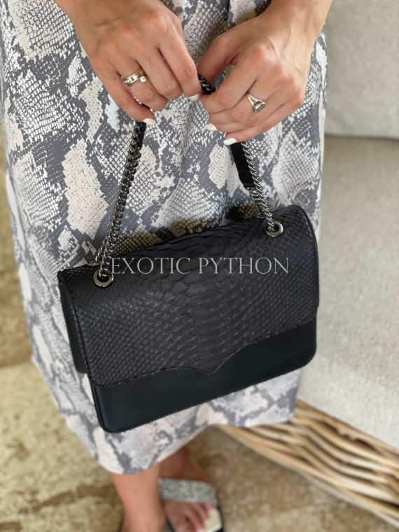 Classic python leather bag - BG-375