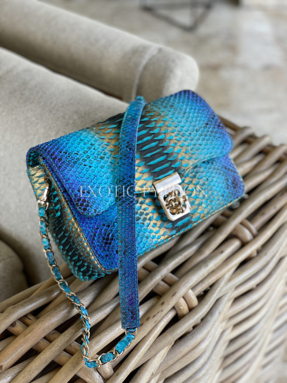 Snakeskin crossbody bag CL-326