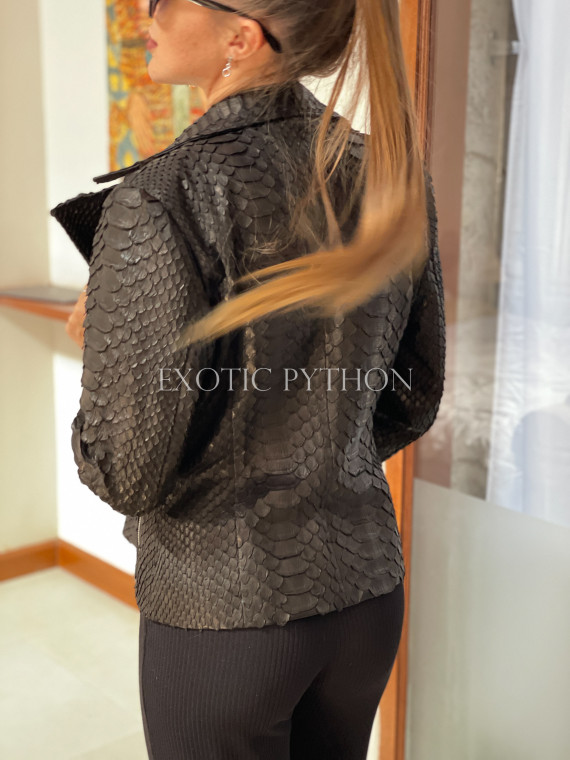 Women's Snakeskin Jacket Dragon Python  JT-74