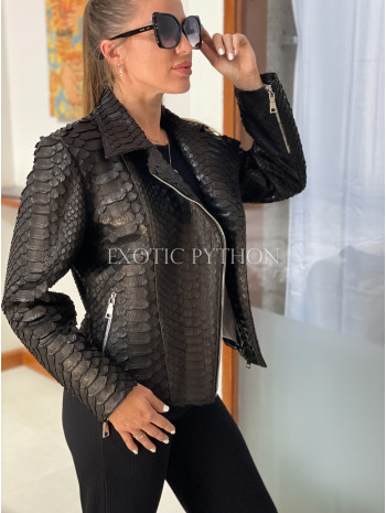 Women's Snakeskin Jacket Dragon Python  JT-74