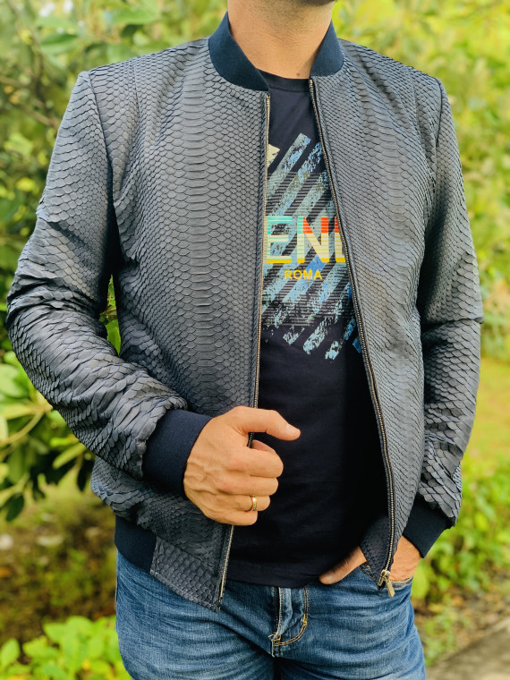 Men's snakeskin jacket JT-78