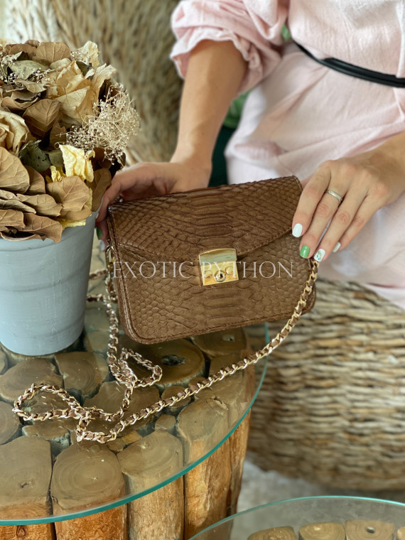 Python crossbody purse CL-327