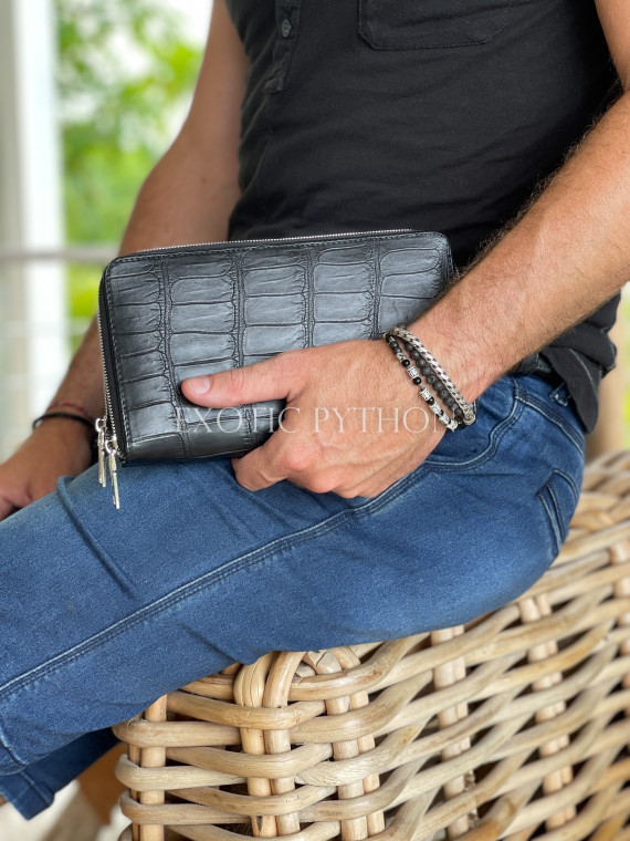 Crocodile leather wallet WA-120