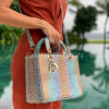 luxury snakeskin handbag iridescent finish iridescent python leather handbag turquoise gold