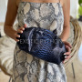 Snakeskin Clutch Bags in Dark Blue – Women’s Python Clutch CL-346